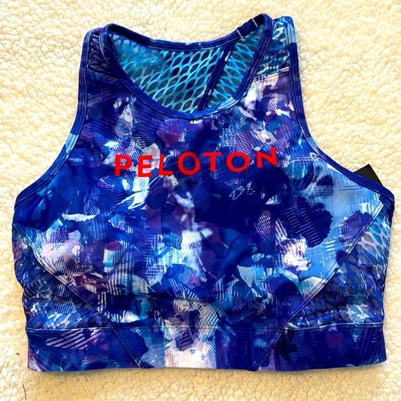 Peloton Other - Peloton Blue Moves High Neck Sports Bra Multicolor - Medium